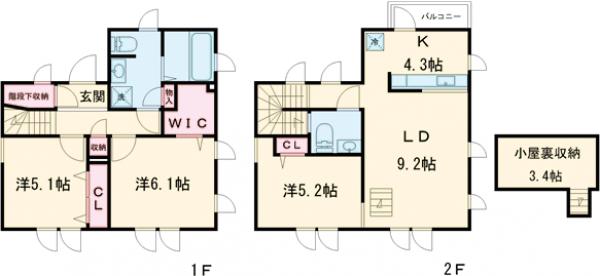 深大寺東町一戸建C棟の間取り