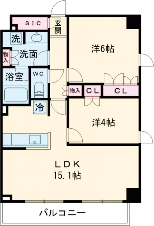HF東尾久レジデンスの間取り