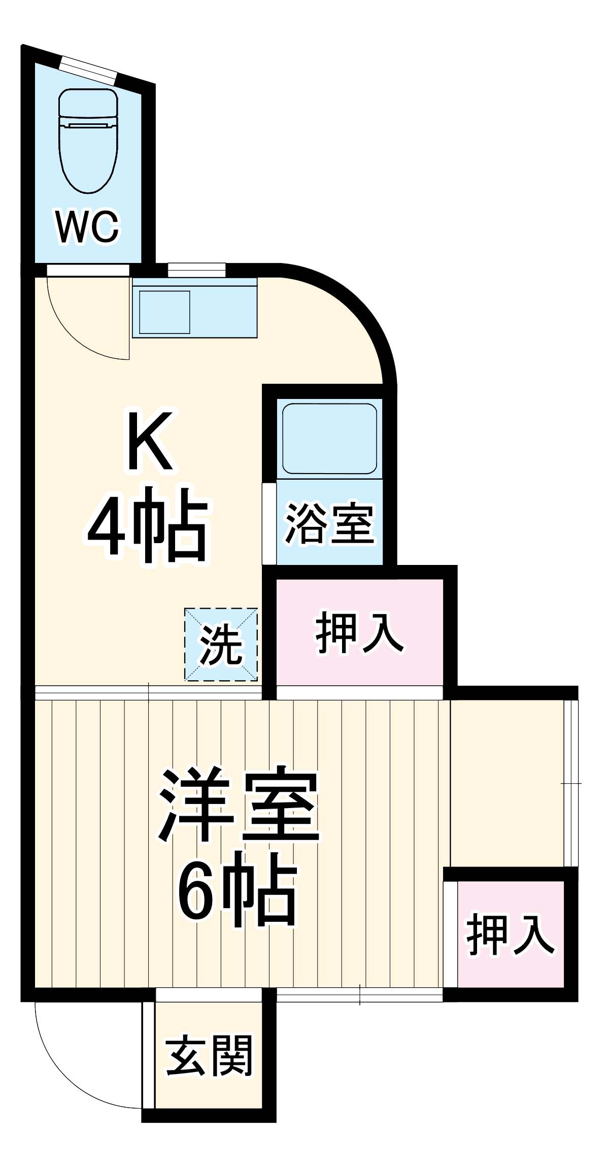 第1すみれ荘の間取り