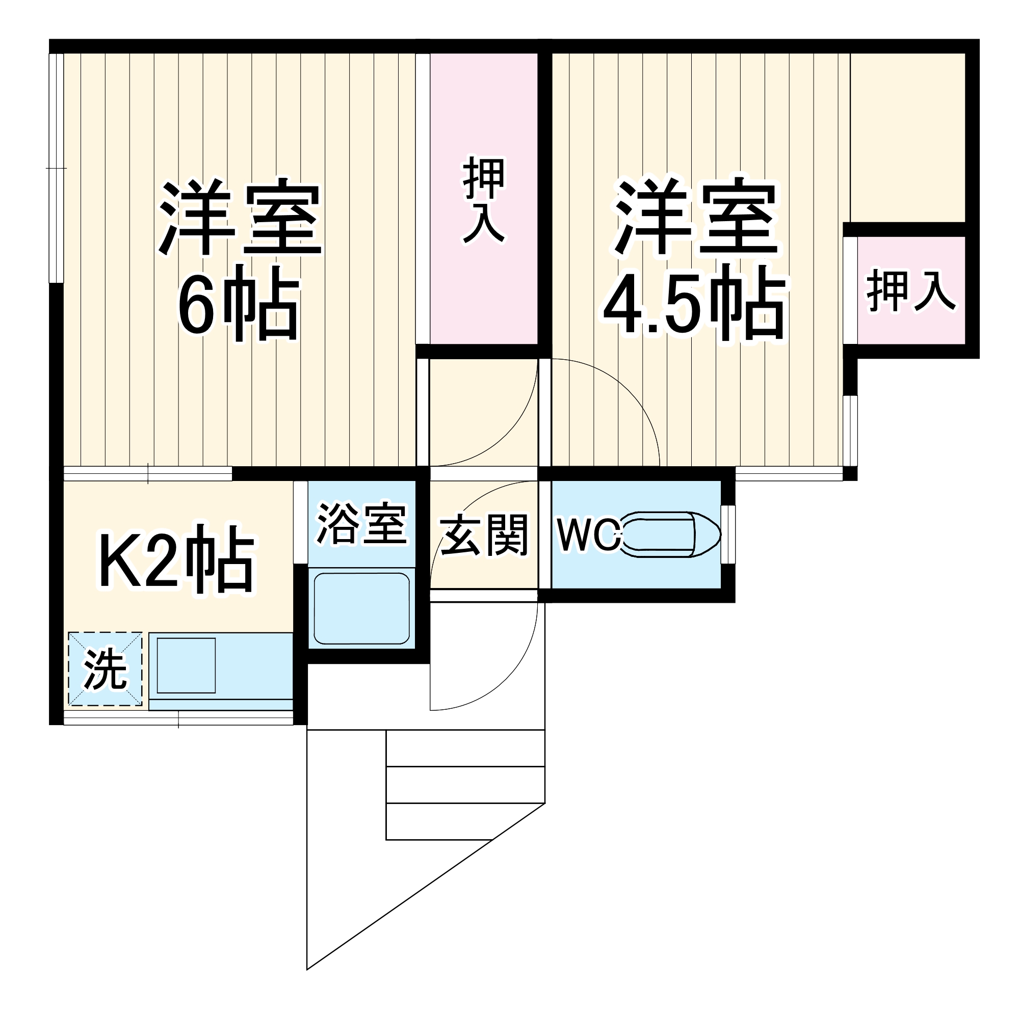 第1すみれ荘の間取り