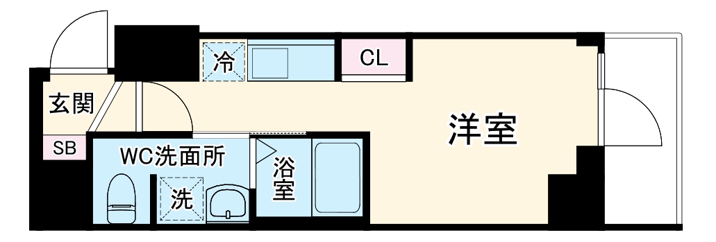 S-RESIDENCE横濱阪東橋の間取り