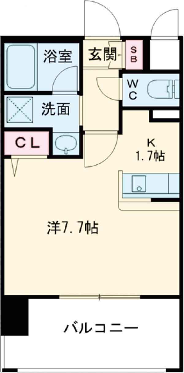エンクレスト薬院大通の間取り