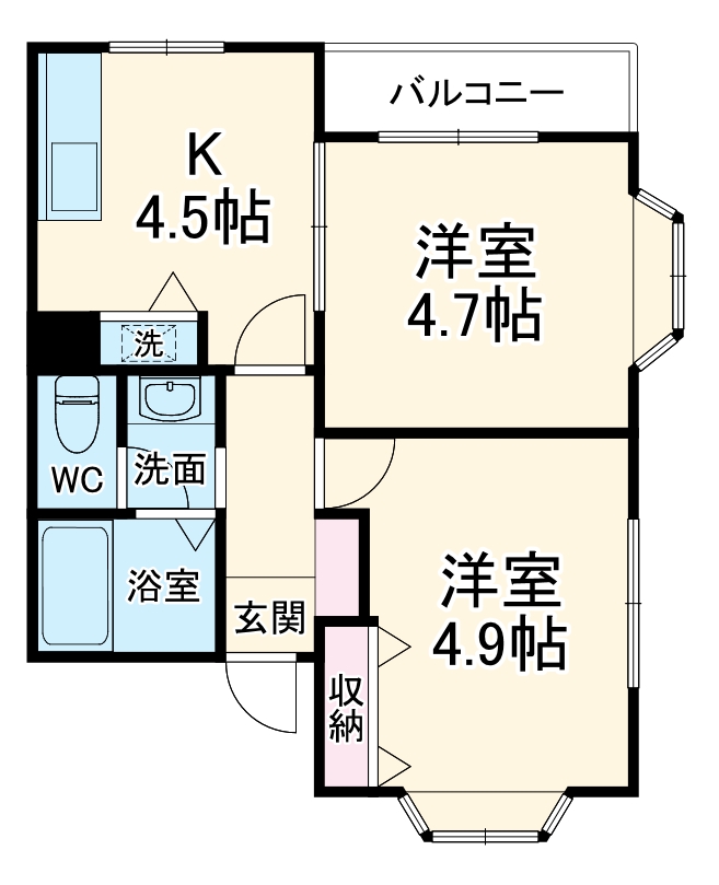 アジサイマンションの間取り