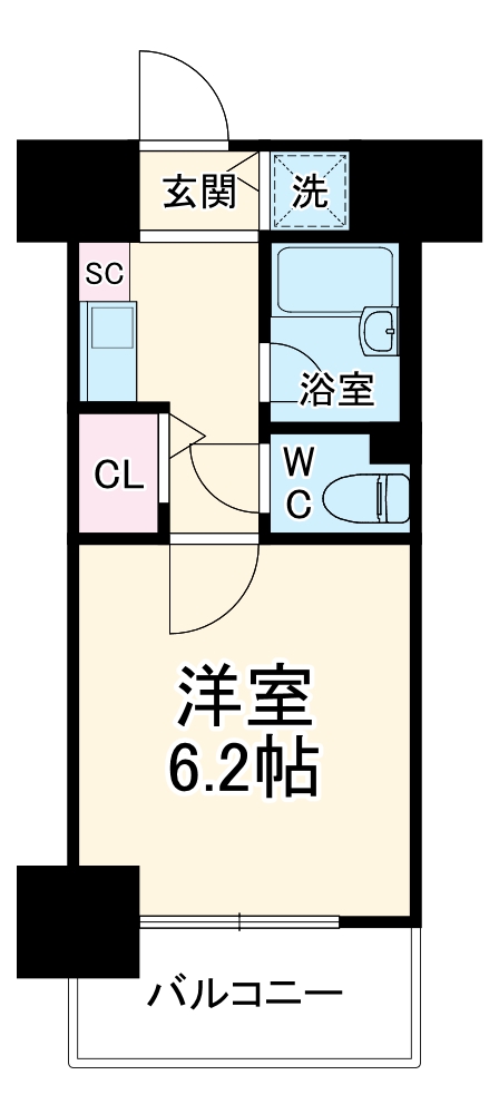 パラシオ塚本Ⅱ2号棟の間取り
