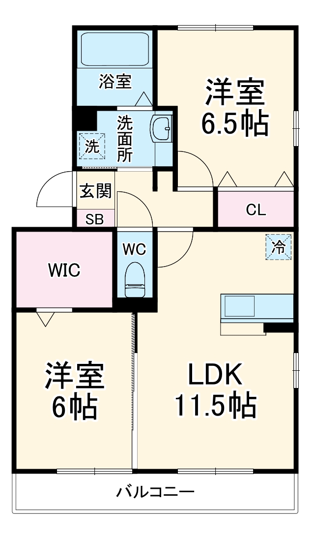 ボヌールの間取り