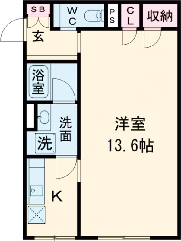 Mind　Kamata・401号室の間取り