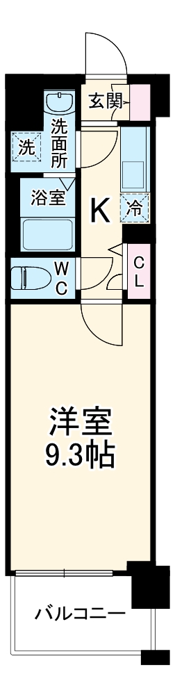 ソルテラスKYOTO西大路 瑠の間取り