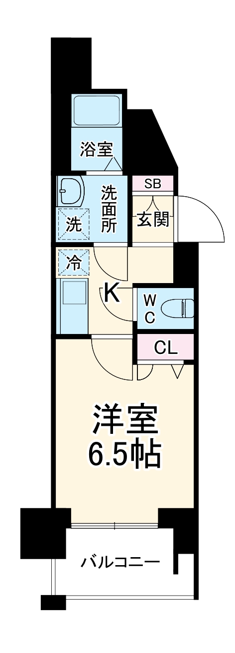 ソルテラスKYOTO西大路 瑠の間取り