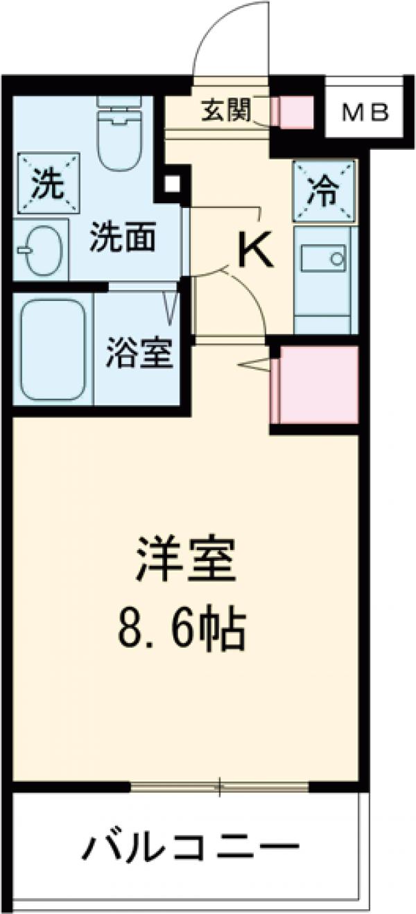 メイクスアート五反野の間取り