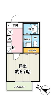 キャメル所沢4の間取り