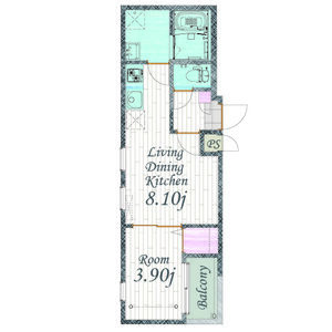 Cherim 本陣十王町Ⅱ Northの間取り