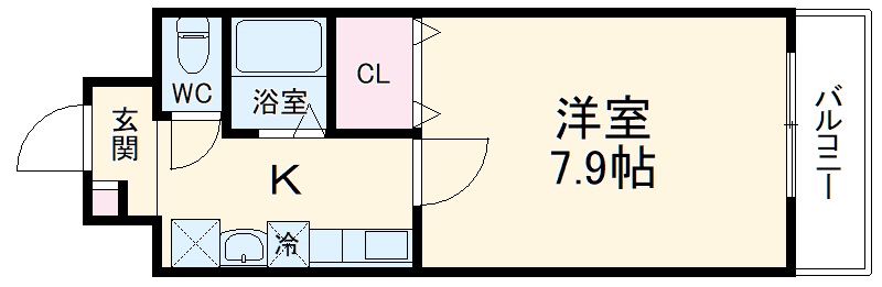 フローラルハイツ服部の間取り