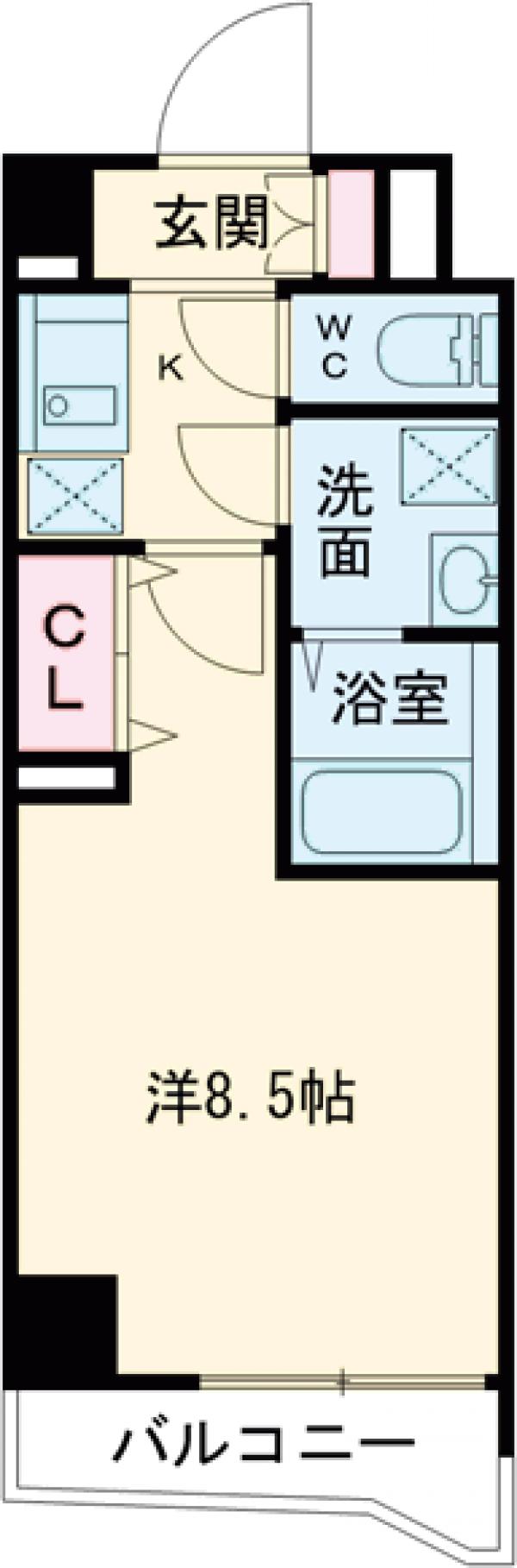ＧＲＡＮ　ＰＡＳＥＯ　神楽坂・103号室の間取り