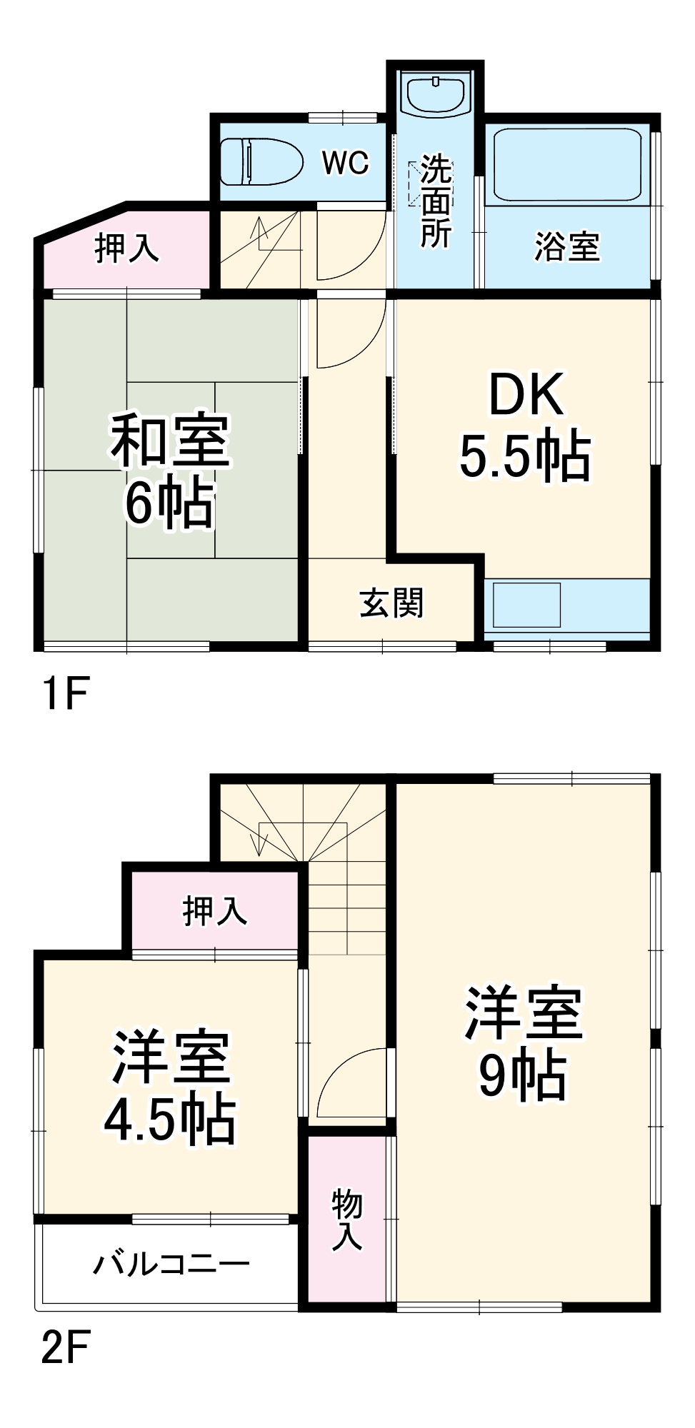 安行石原貸家の間取り