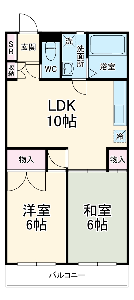 柴田コーポの間取り