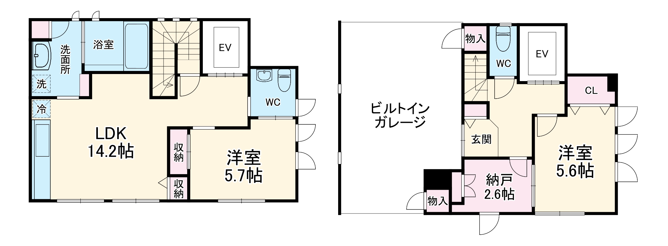 南台三丁目野瀬貸家の間取り