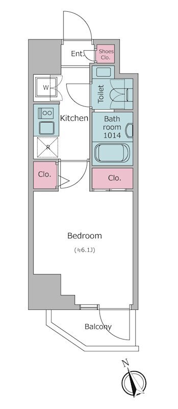 レジディア南品川プレイスの間取り