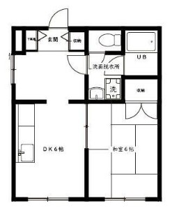 西久保の完工年月（1990年12月）築の賃貸マンションの間取り