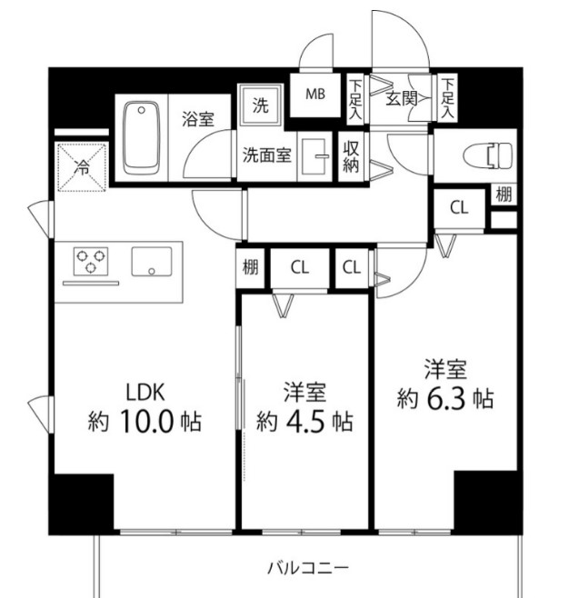 SAION町屋の間取り