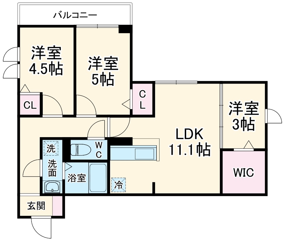セレスティア江戸川Ⅱの間取り