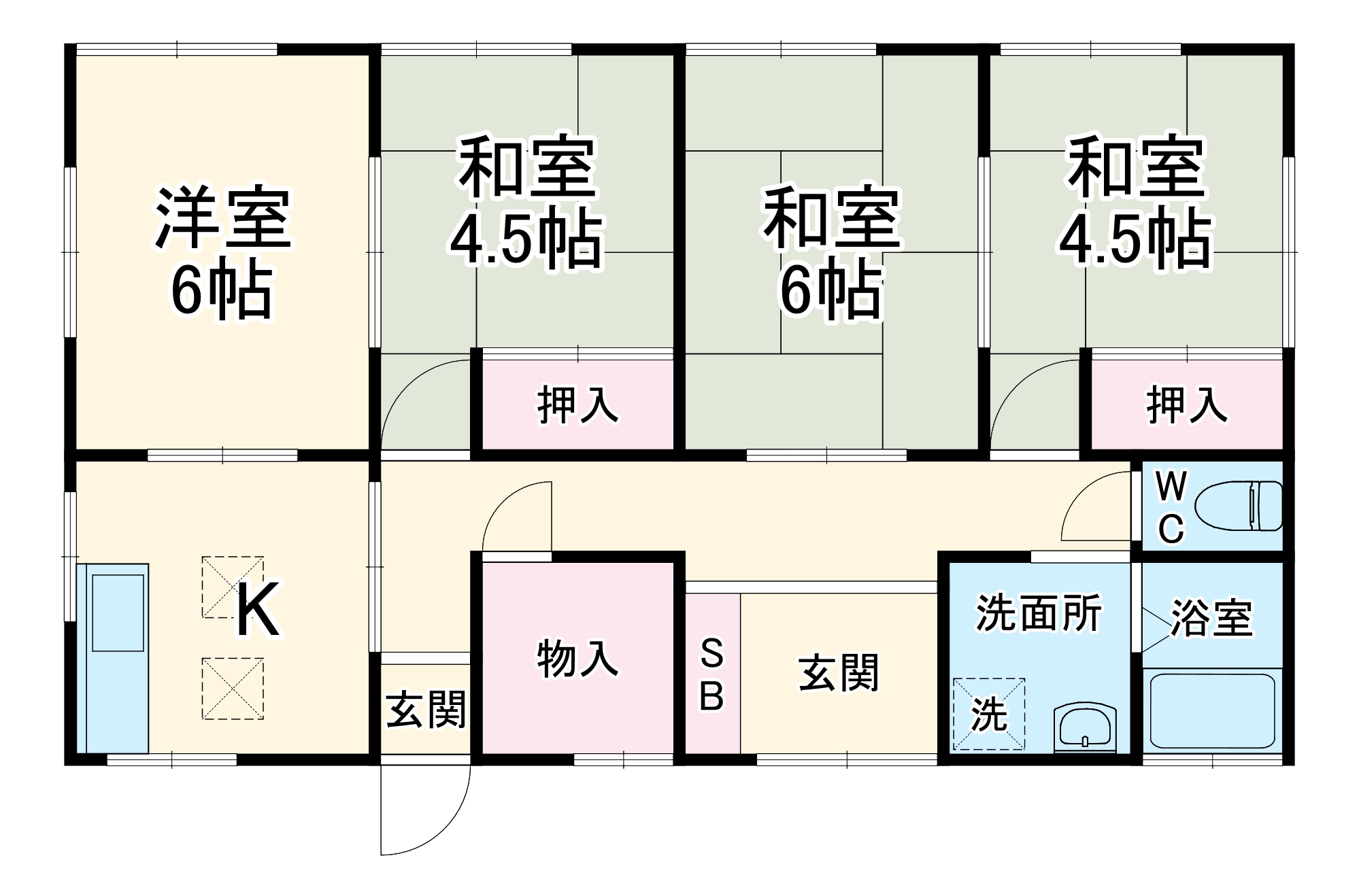 コーポ神野の間取り