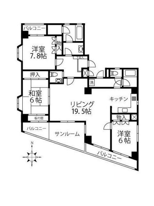 クイーンポートの間取り