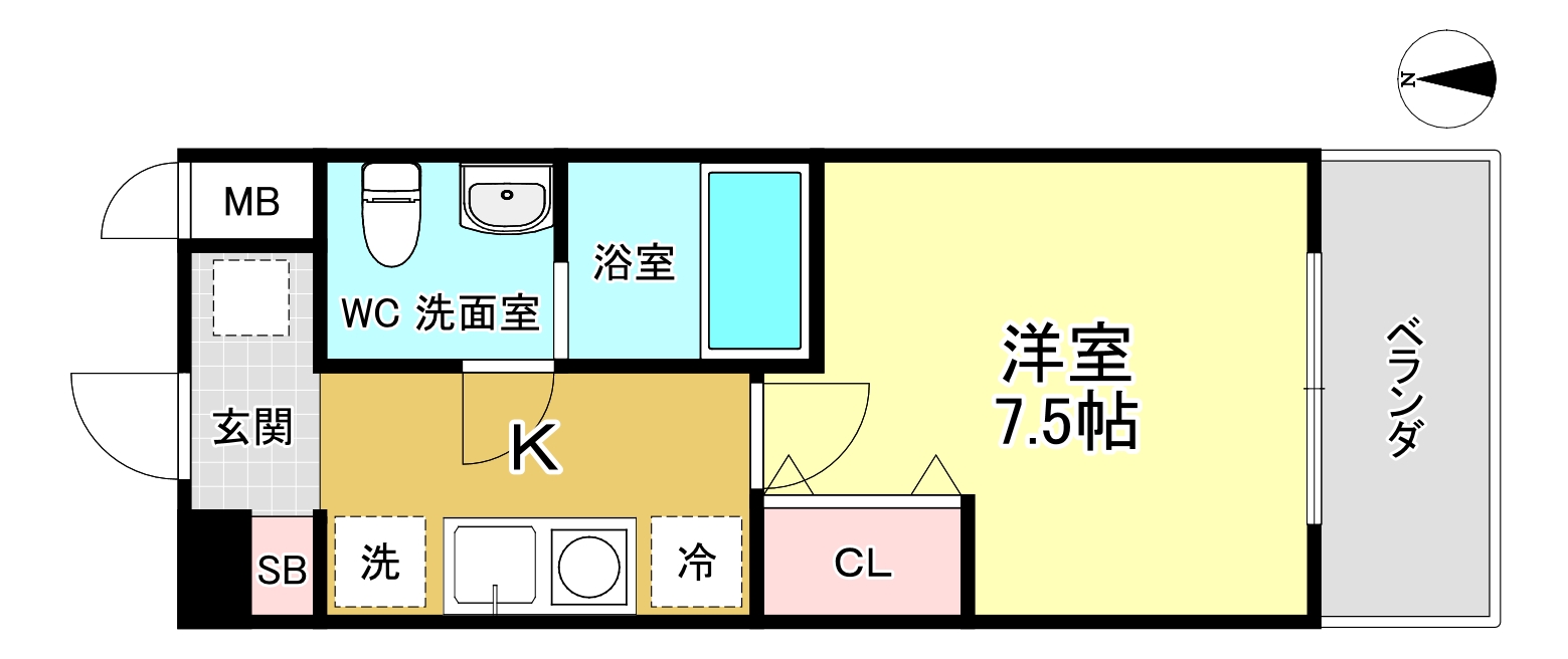 アメリ南桜塚の間取り