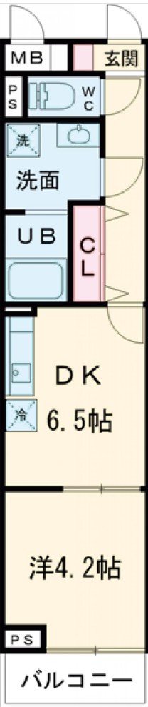 プレジデントガーデンＤ・211号室の間取り