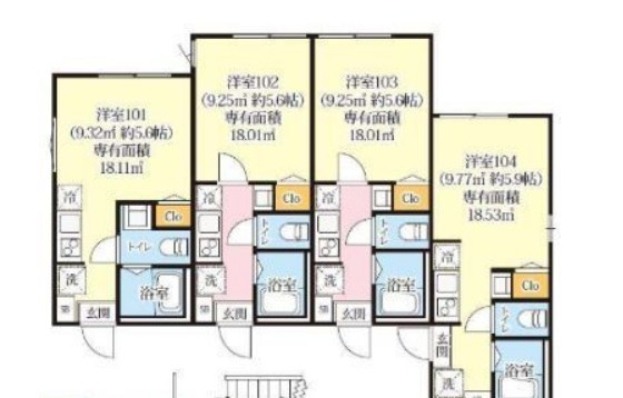 グリーンリヴィアSの間取り