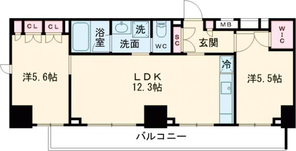 ザ・パークハビオ巣鴨の間取り