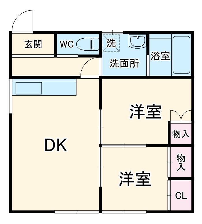 ハワイ荘の間取り