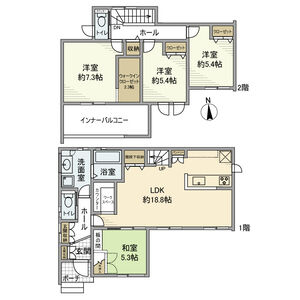 山池町5丁目戸建の間取り
