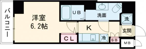 ステージファースト上北沢の間取り