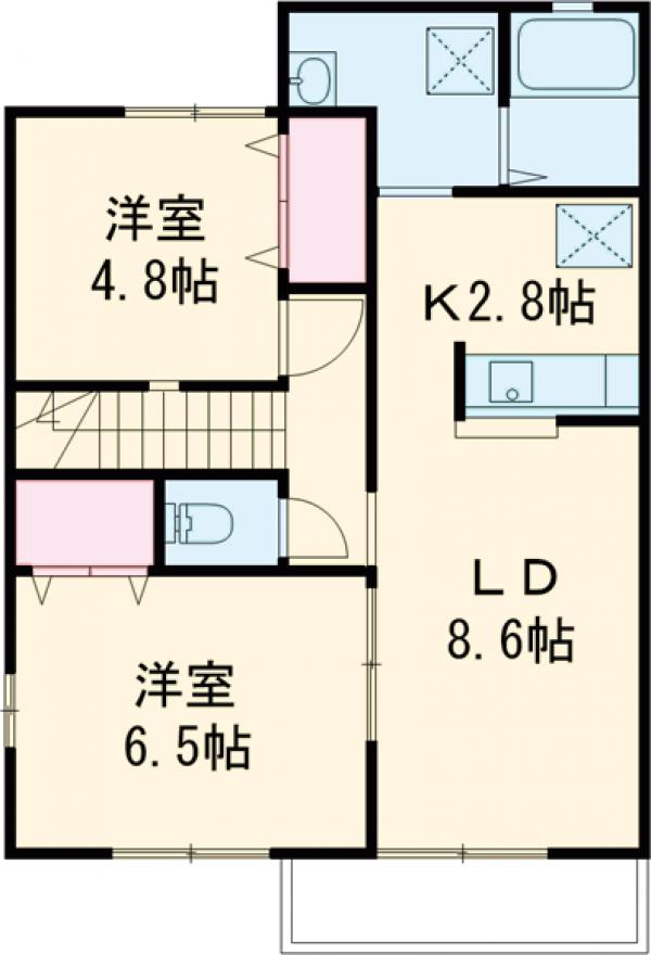 コンフォルトCの間取り
