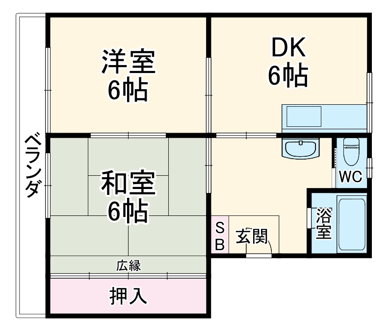 タカノマンションの間取り