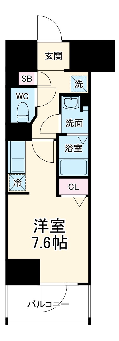 Metrosa谷町六丁目Southの間取り
