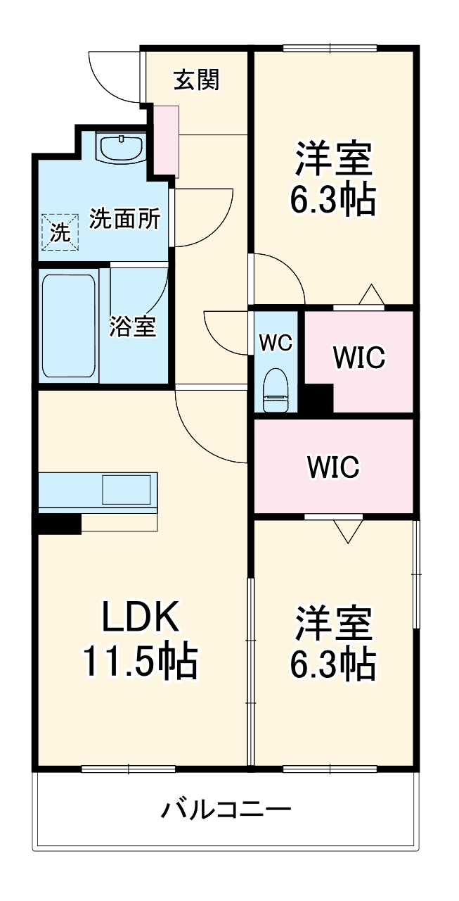 Lusora Osatoの間取り