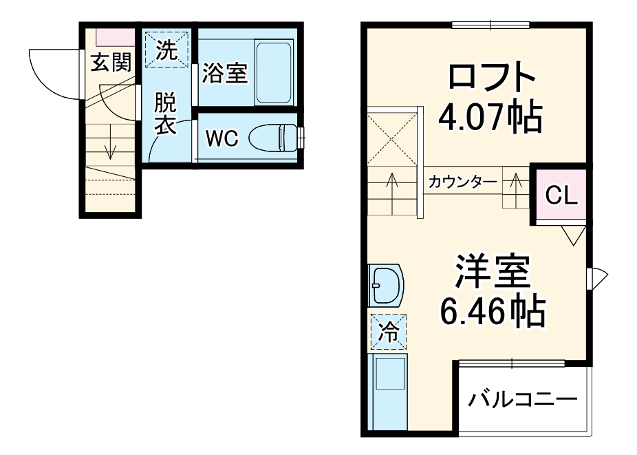 RadIAnce与野本町(レイディエンス与野本町)の間取り