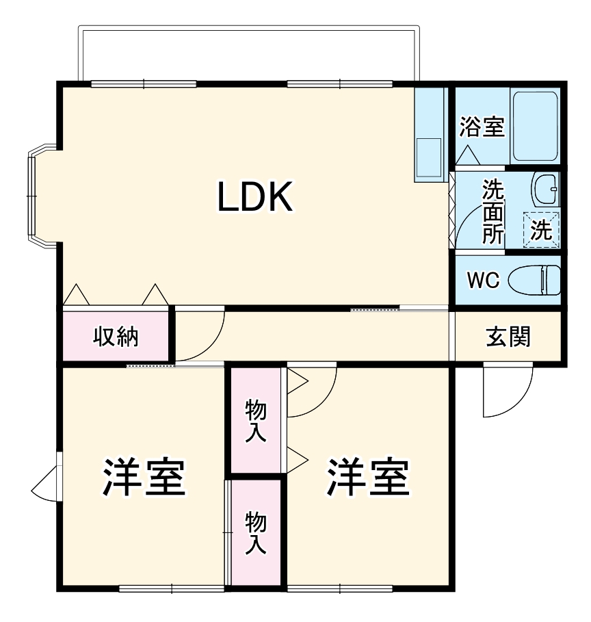 ユーロアベニュー四街道 C棟の間取り