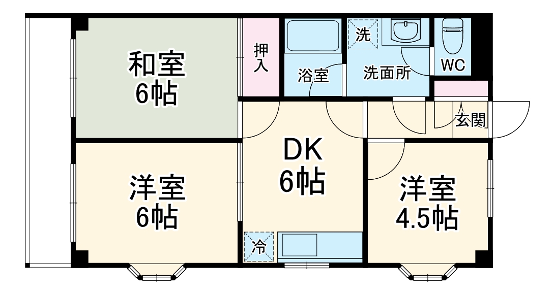 カーサ千代田の間取り