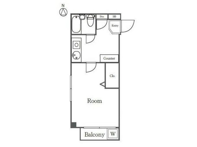 クレッセントK4の間取り