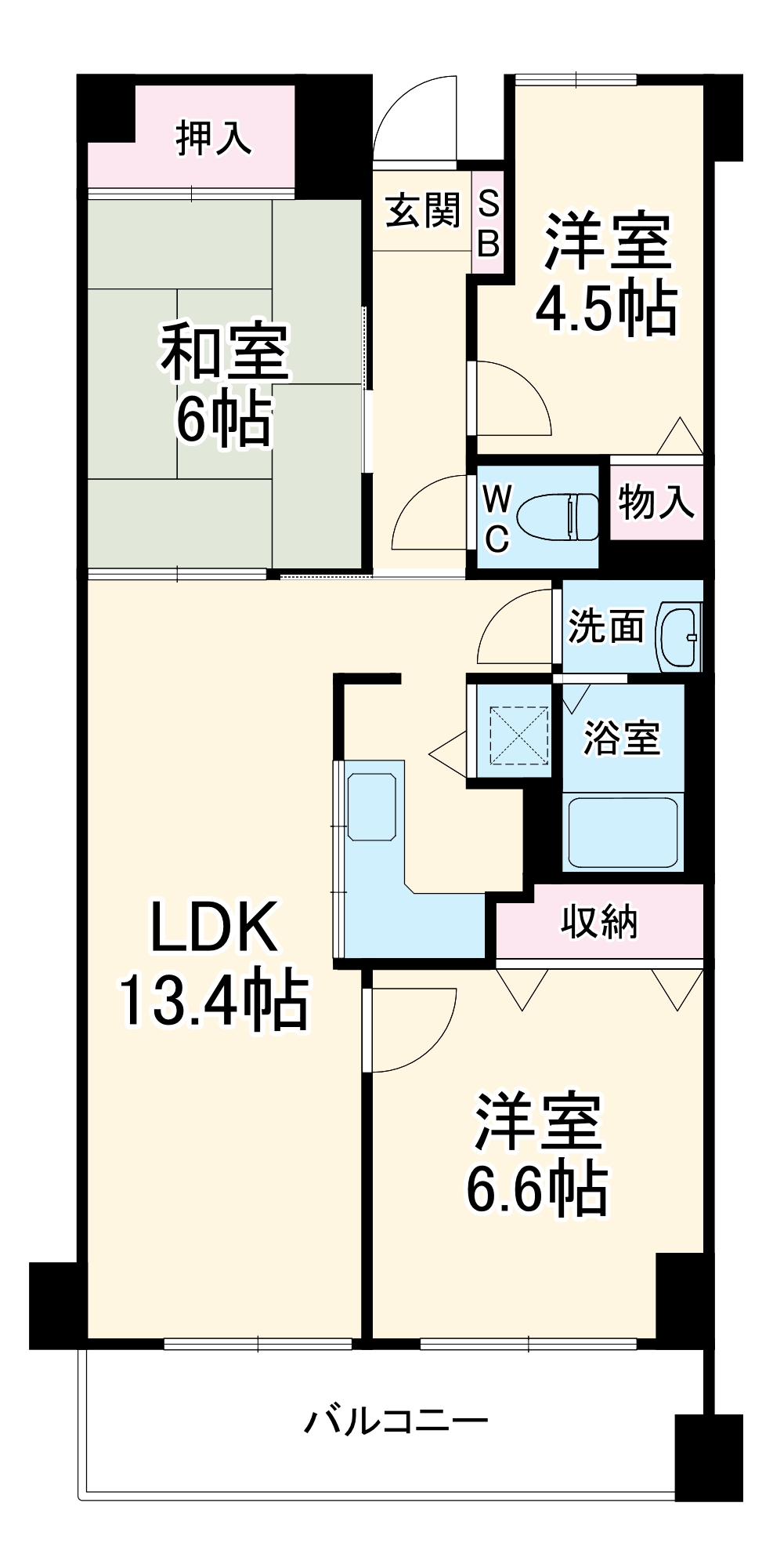 フローラ新横浜の間取り