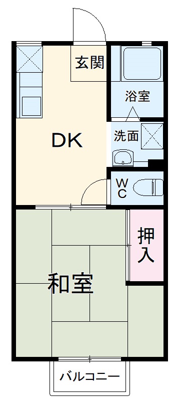カヨウドウハイツ Ⅰの間取り