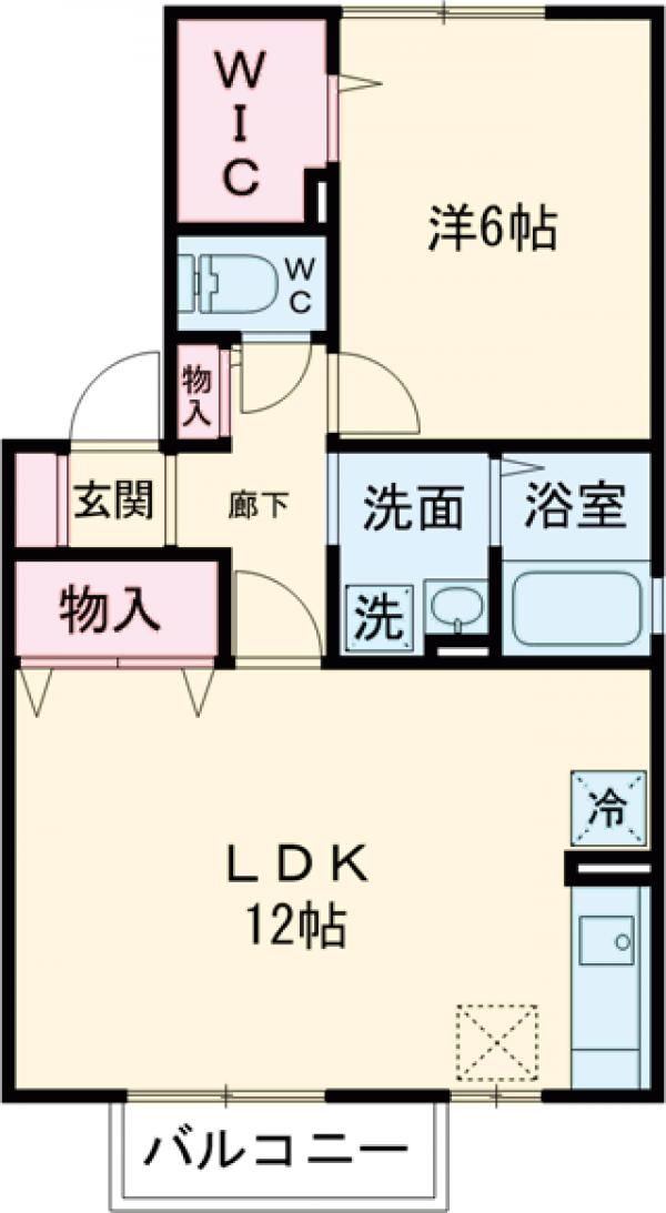 イーストヒルズ 伍番館の間取り