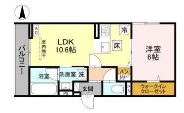 (仮称)D-ROOM春日部南一丁目の間取り