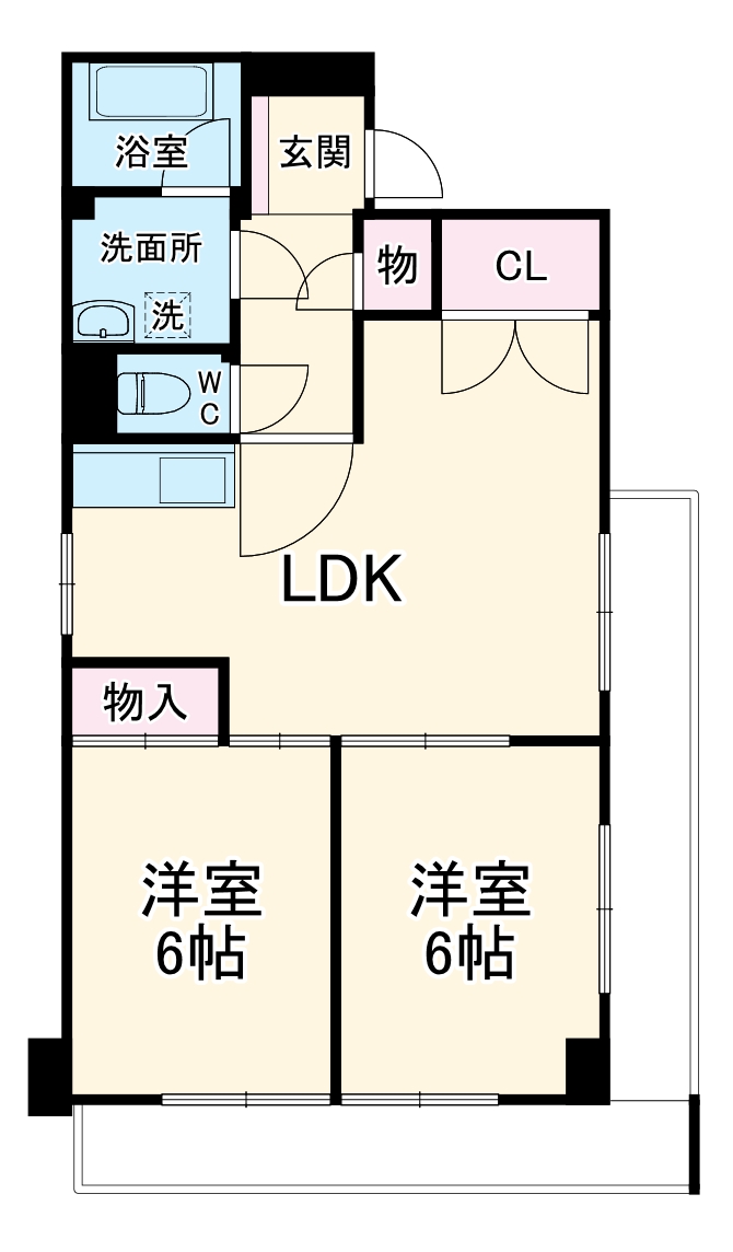 パールハイム川越の間取り