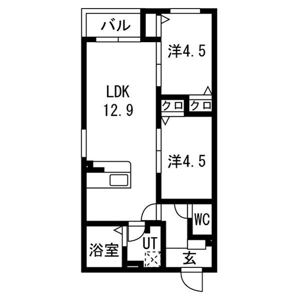 CS名塚の間取り