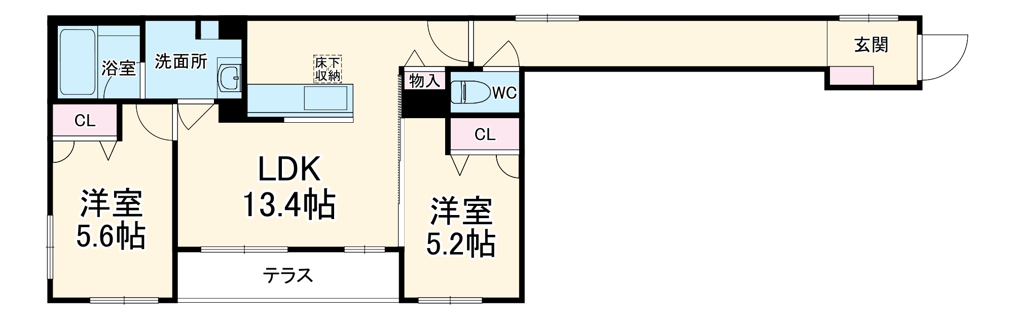 グランリュミエスタ茨木春日の間取り