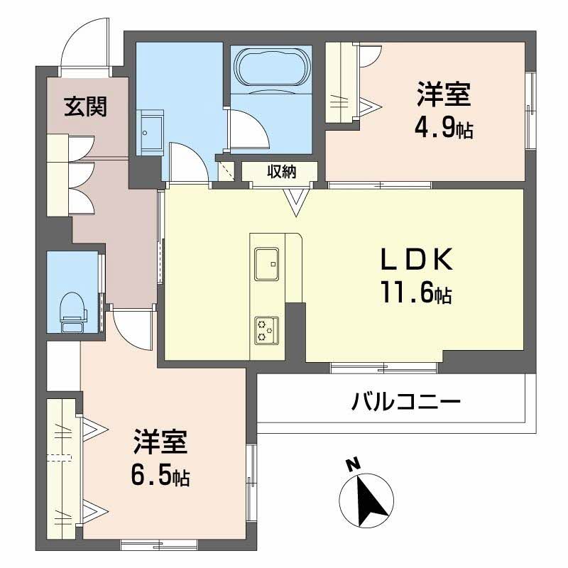 シャーメゾンアヴァンスの間取り