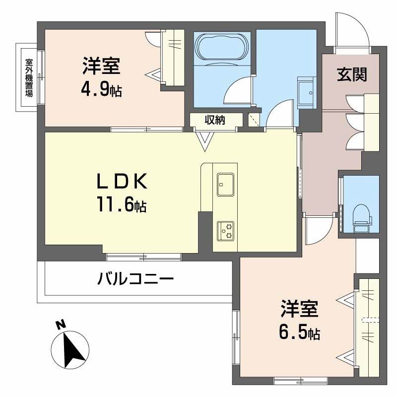 シャーメゾンアヴァンスの間取り